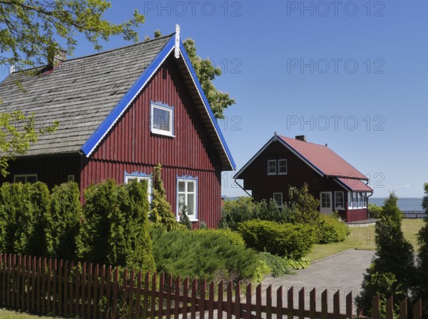 Wooden houses in Preila