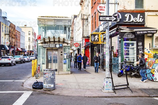 Bedford Avenue is the lifeline of Williamsburg, the hip neighbourhood of Brooklyn, New York City,