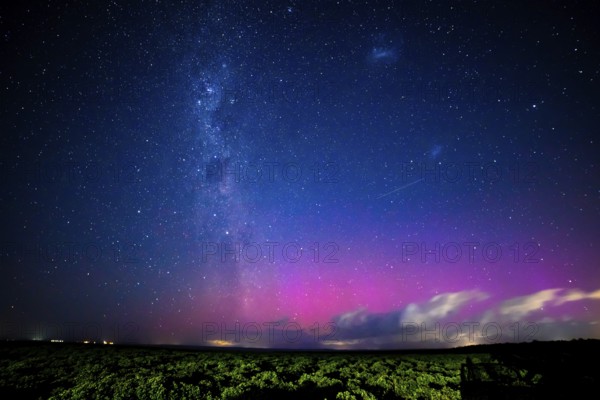 MELBOURNE, AUSTRALIA, FEBRUARY 03: Increased solar activity results in the rare Aurora Australis