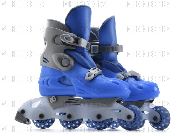 A pair of inline skates isolated on white background