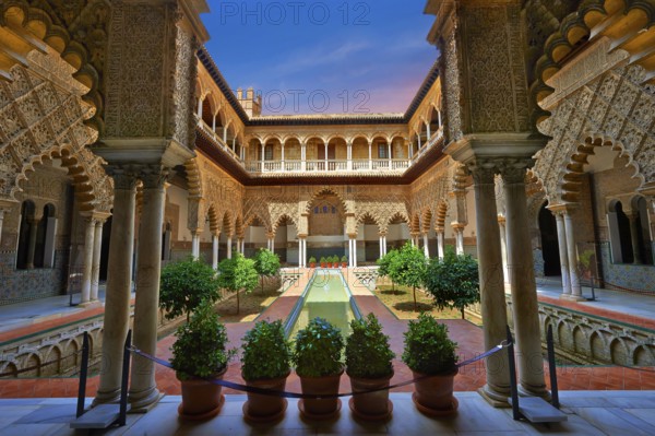 Patio de las Doncellas (Courtyard of the Maidens) an Italian Renaissance courtyard (1540-72) with