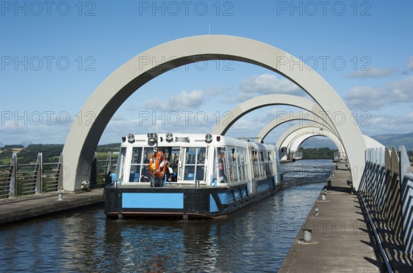 Union Canal, Falkirk Wheel, Bonnybridge, Falkirk, Scotland, United Kingdom, Europe