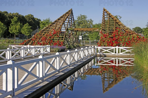 Pyramid, Rosarium, Hattersheim, Hesse
