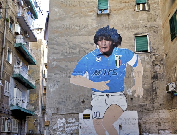Naples Campania Italy. Made on the occasion of the second Scudetto of Napoli, in the 1990, the