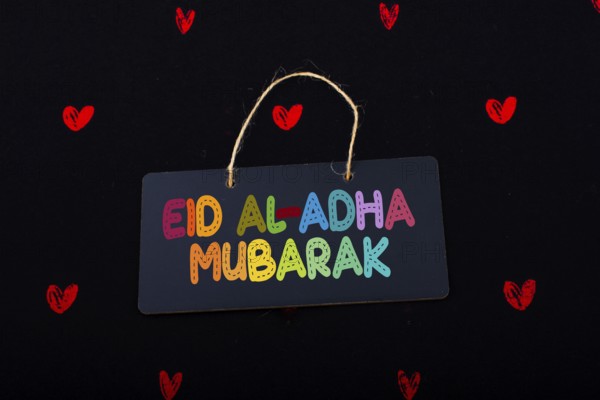 Festival of sacrifice Happy Eid al-Adha. Eid Mubarak greeting Card