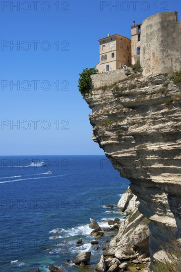 Upper Town, Bonifacio, Corsica, France, Europe