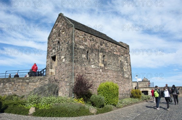 St Margaret's Chapel, Edinburgh Castle, Edinburgh, Lothian, Scotland, United Kingdom, Europe