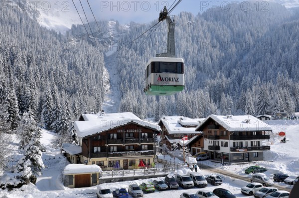 Cable car, Avoriaz, Portes du Soleil, France, gondola lift, Europe