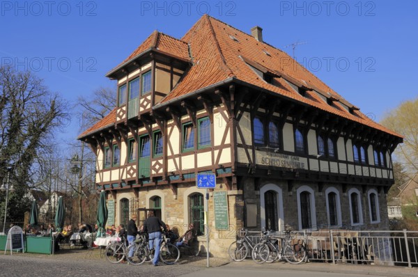 Restaurant Schlossmühle, Burgsteinfurt, Steinfurt, Münsterland, North Rhine-Westphalia, Germany,