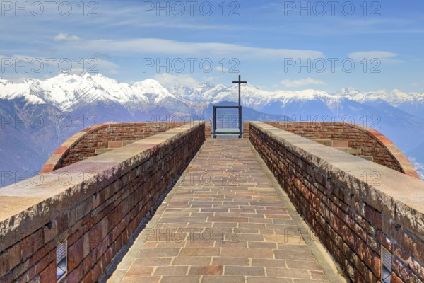 Viewpoint, Basilica of Santa Maria degli Angeli, Monte Tamaro, Ticino, Cappella di Santa Maria