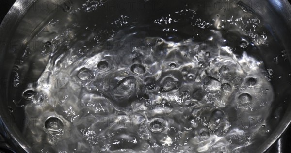 Hot Boiling Water in a saucepan
