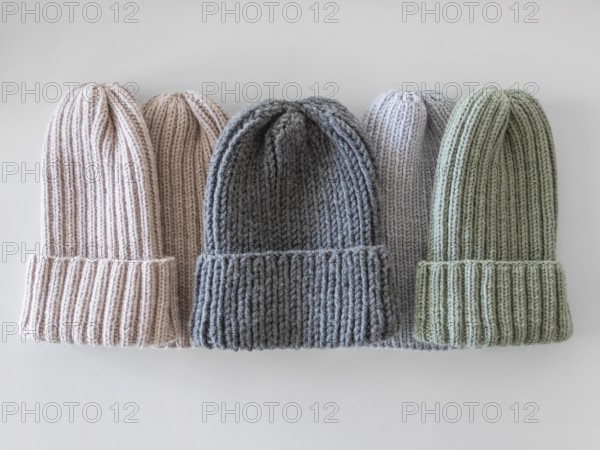 Top view knitted caps