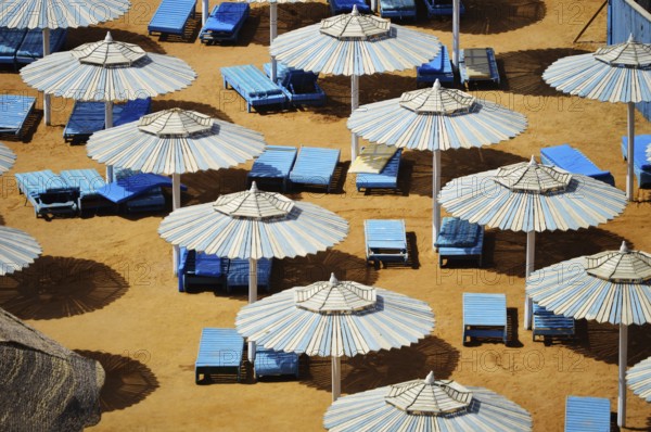 Sea beach during hot summer day