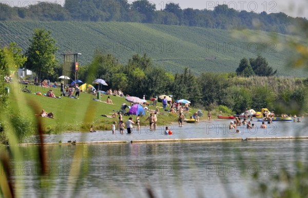 Ehmetsklinge reservoir near Zaberfeld, bathing lake