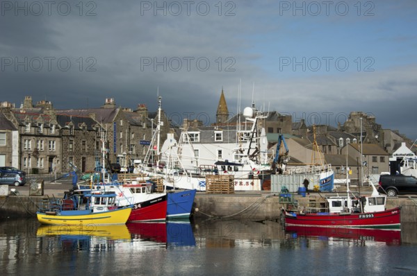 Harbour and old town, Fraserburgh, Aberdeenshire, Scotland, United Kingdom, Europe