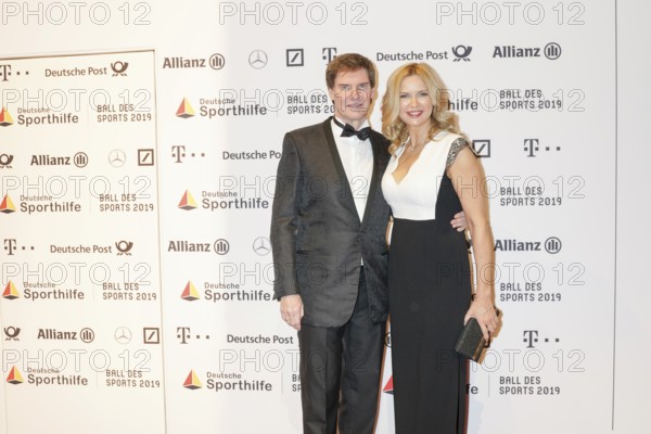WIESBADEN, Germany, February 2nd, 2019: Carsten J. Maschmeyer and Veronica Ferres at Ball des