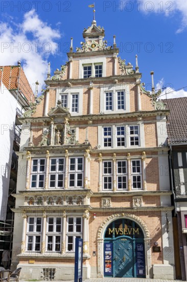 Germany - 3 August 2020: the historic museum in the old city center of Hamelin