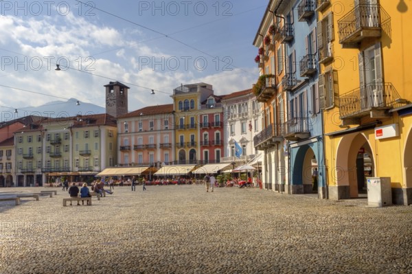 Piazza Grande, Locarno, Lake Maggiore, Ticino, Switzerland, Europe