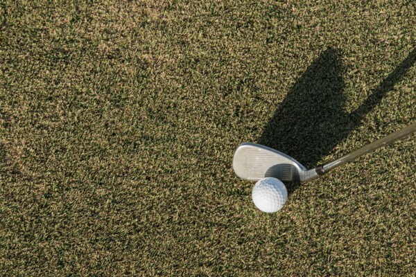 Top view golf club course