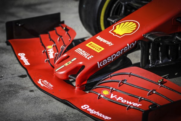Melbourne, Australia, March 12 2020: Scuderia Ferrari Mission Winnow car detail during