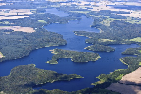 Bernstorfer Binnensee, Großer Werder Island, Niendorfer Binnensee, Dutzower See, Schaalsee nature