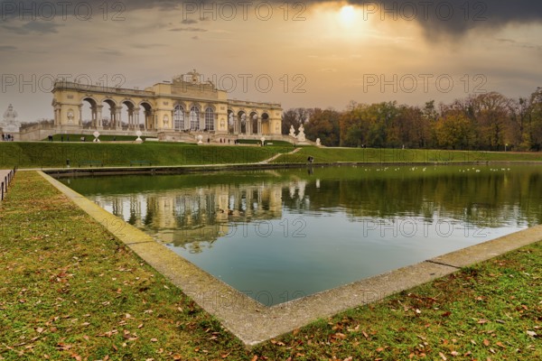 Schonbrunn Palace. Vienna Austria. The Gloriette