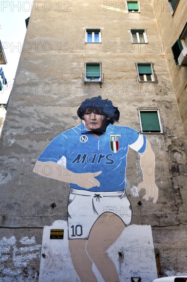 Naples Campania Italy. Made on the occasion of the second Scudetto of Napoli, in the 1990, the