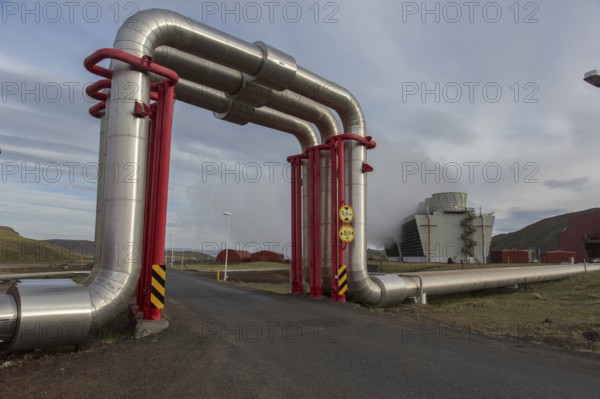 Thermal power station, Krafla, Dettifoss, Iceland, Europe