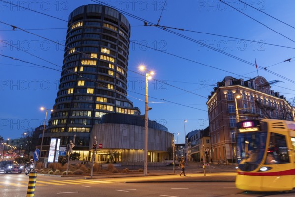 Building of the Bank for International Settlements (BIS), Centralbahnplatz, SBB railway station,