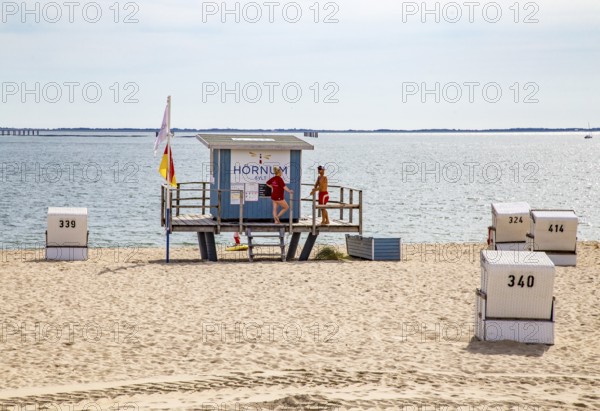 Beach station, rescue station, Oststrand, Hörnum, Sylt