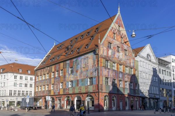 Weaver's house in the old town, Augsburg, Swabia, Bavaria, Germany, Europe