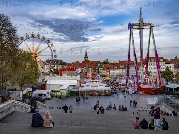 Erfurt Oktoberfest on the Cathedral Square, Erfurt, Thuringia, Germany, Europe