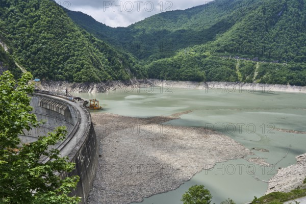Enguri Dam, Inguri Dam, Enguri River Dam, Earth's Highest Arch Dam, High Caucasus, Svanetia,