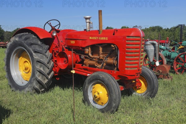 Vintage farm truck, farm event, Hinchinbrook, Province of Quebec, Canada, North America