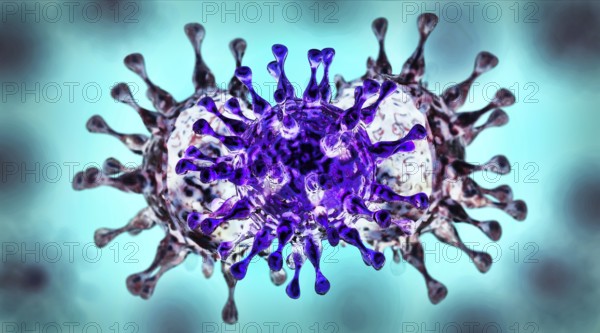 Symbolic image on the subject of virus mutation