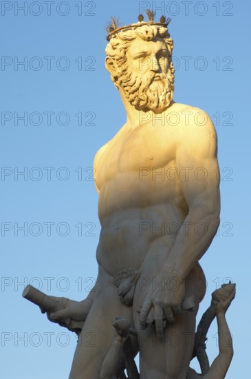 Fountain & Statue of Neptune, Plazza Della Signora, Florence Italy, Florence, Tuscany, Italy,