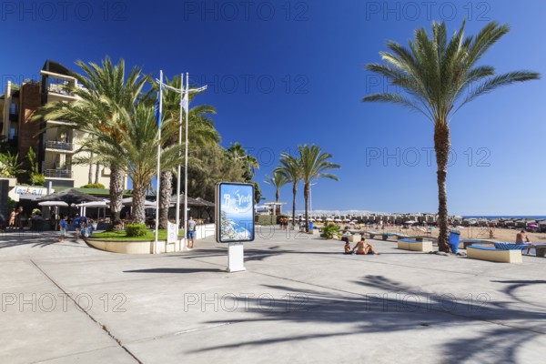 Beach promenade of Calheta, Madeira, Portugal, Europe
