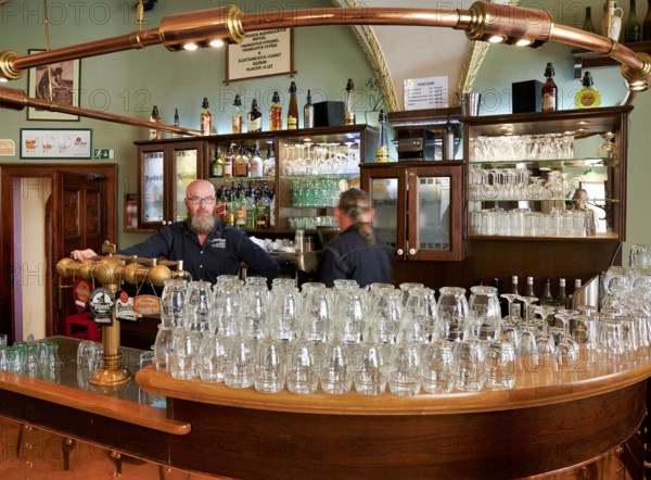 Prague Czech Republic. An historic beer house in old town