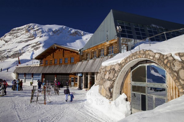 Glacier station, Zugspitzplatt, Zugspitze, Bavaria, Germany, Zugspitz Glacier Railway, Europe