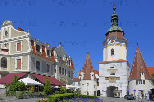 Austria, Wachau, Krems, church, centre, Steiner Tor, Europe