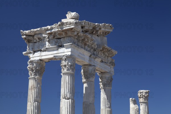 Temple of Trajan, Bergama, Izmir, Turkey, Asia