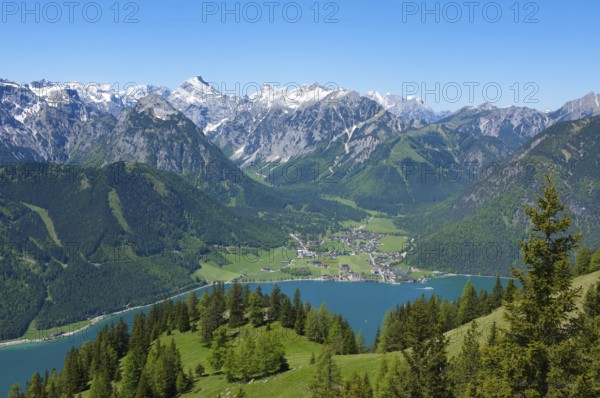 View of the Achensee, Tyrol, Austria, Europe