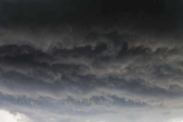 Dark tornado clouds, Province of Quebec, Canada, North America