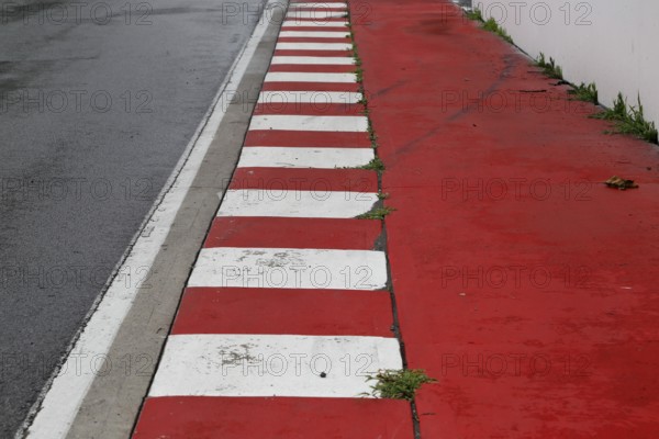 Track markings, F1 Grand Prix Racetrack, Montreal, Province of Quebec, Canada, North America