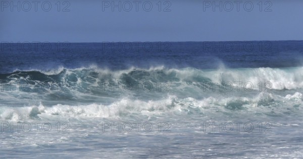 Waves in Atlantic Ocean, Porto Moniz, Madeira Island Portugal