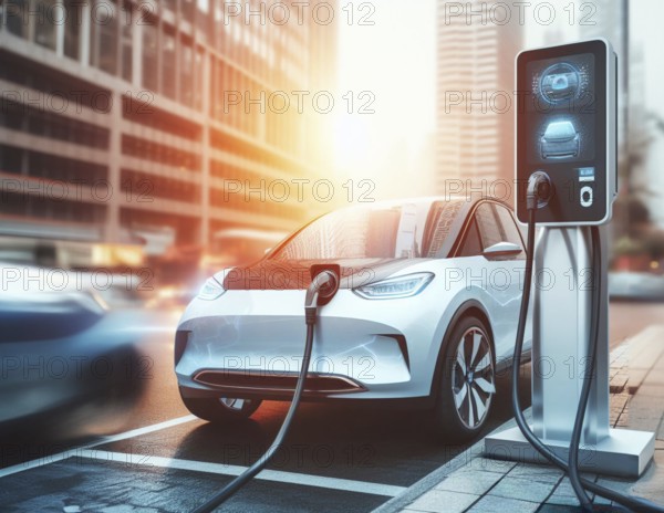Electric hybrid vehicle car ev fast charging battery GUI graphical user interface plug, clean