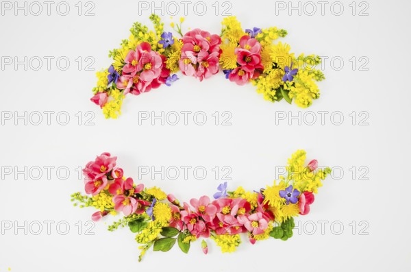 Floral garland. High resolution photo