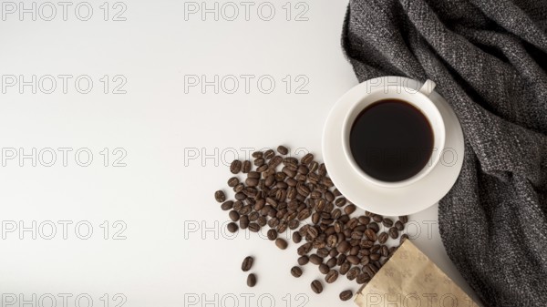 Top view cup coffee with copy space2. Resolution and high quality beautiful photo