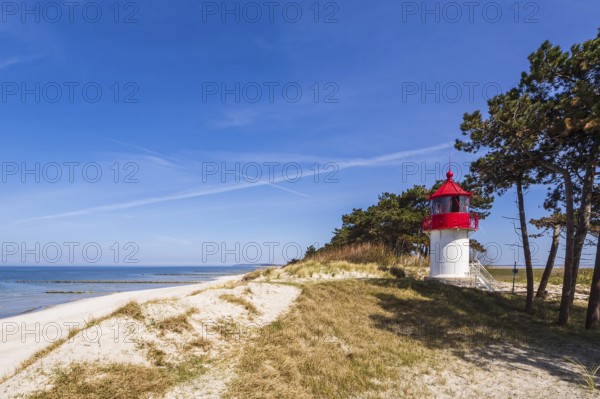 The Gellen lighthouse on the island of Hiddensee