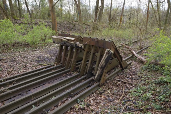 Buffer at the former Düppel railway station, located on the route of the first Prussian railway,